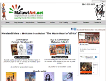 Tablet Screenshot of malawiart.net